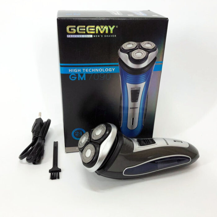 Электробритва GEEMY GM-7090 триммер 3 в 1 Цвет: синий