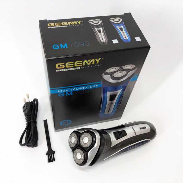 Электробритва GEEMY GM-7090 триммер 3 в 1 Цвет: синий -