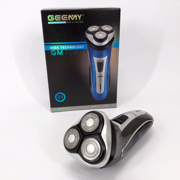 Электробритва GEEMY GM-7090 триммер 3 в 1 Цвет: синий -