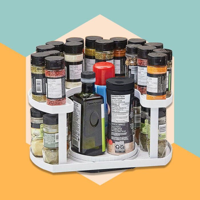 Спеціалістка Spice Spinner Two-Tiered Spice Organizer незамінна помічниця в будинку -