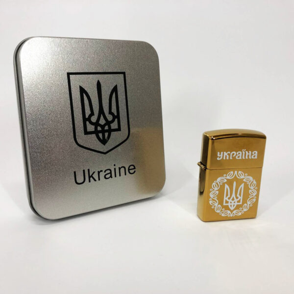 Запальничка Дугова електроімпульсна HL-447USB Україна металева коробка. Колір: золотий -