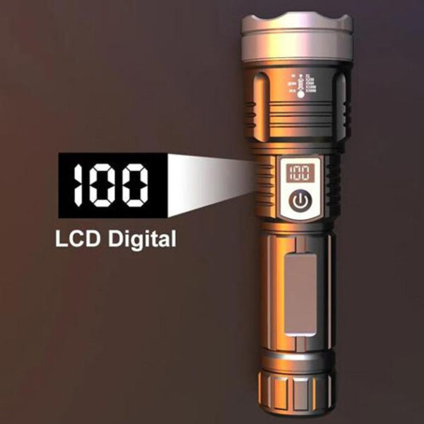 Фонарь PLD-008 WHITE LASER LED PM10-TG, power bank - Фонарь