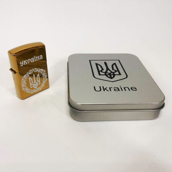 Запальничка Дугова електроімпульсна HL-447USB Україна металева коробка. Колір: золотий -