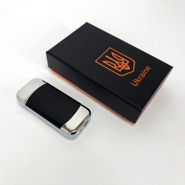 Запальничка Дугова електроімпульсна із USB-зарядкою Україна LIGHTER HL-439. Колір: срібло -