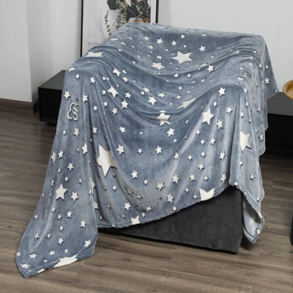 плюшеве покривало Blanket kids Magic Star 150х100 см флісова ковдра. Колір: сірий