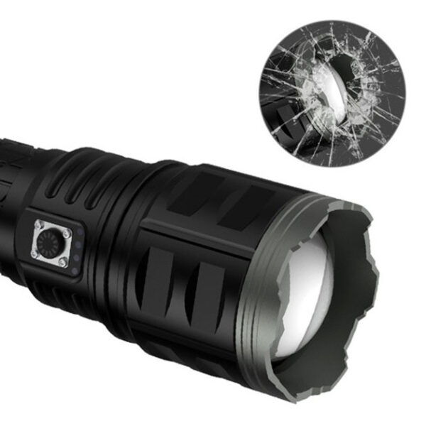 Ручний ліхтар Police AK138 WHITE LASER LED PM60-TG із зарядкою USB, що працює від 4х18650 акумуляторів -