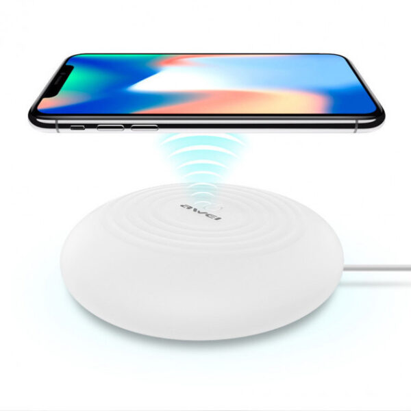 Беспроводная зарядка с подсветкой 7 цветов 10W 7 COLOR Awei W7 + WIRELESS CHARGE%sep% %sitename%