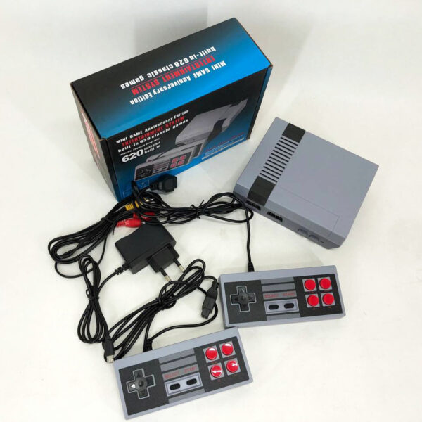 Игровая приставка GAME NES 620 / 7724 два джойстика 620 встроенных игр 8bit Av-Выход, приставки денди -