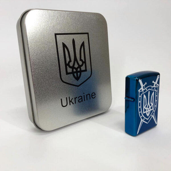 Запальничка Дугова електроімпульсна USB акумуляторна металева коробка HL-446. Колір: синій -