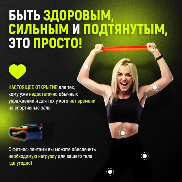 Гумка для фітнесу Fit Simplify GO DO 5 шт, спортивна гумка для тренувань, гума для тренувань -