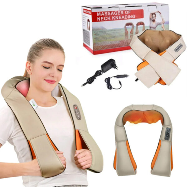 Електричний масажер роликовий з інфрачервоним випромінюванням Massager of Neck Kneading -