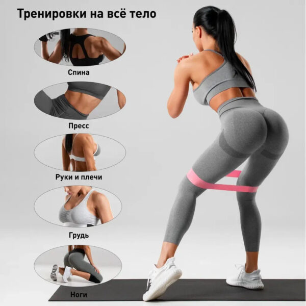 Гумка для фітнесу Fit Simplify GO DO 5 шт, спортивна гумка для тренувань, гума для тренувань -