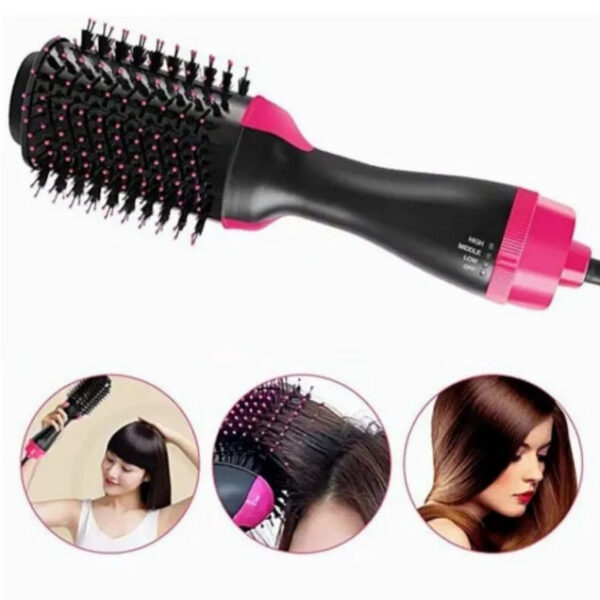 Фен Щетка расчёска 3в1 One step Hair Dryer 1000 Вт 3 режима выпрямитель для укладки волос стайлер с функцией ионизации -