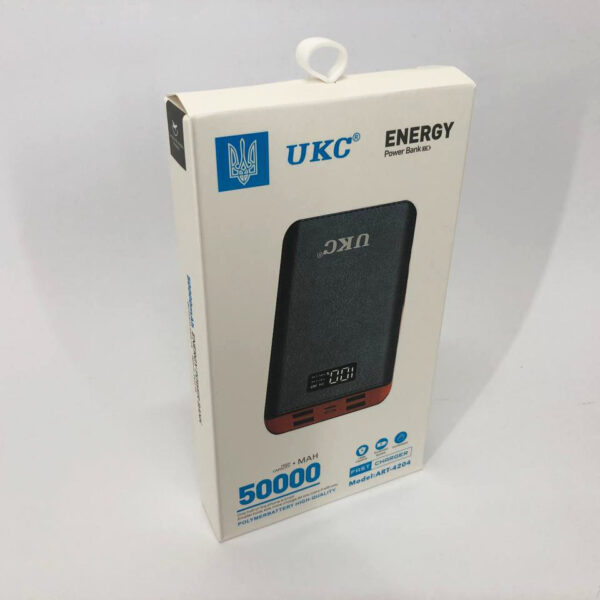 Акумулятор портативний павербанк POWER BANK UKC ART-4148/4204. 50000mah, 4USB, зовнішній акумулятор - Зарядка мобільна