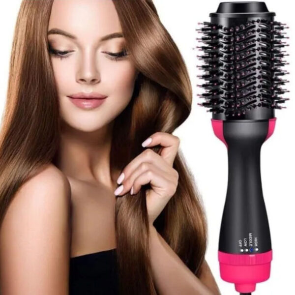 Фен Щетка расчёска 3в1 One step Hair Dryer 1000 Вт 3 режима выпрямитель для укладки волос стайлер с функцией ионизации -