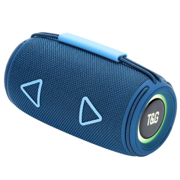 Bluetooth-колонка TG657 з RGB підсвічуванням 1500 mAh, музичні стовпчики для вулиці. Колір: синій -