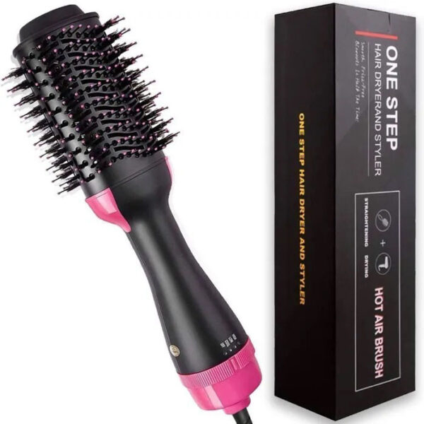 Фен Щетка расчёска 3в1 One step Hair Dryer 1000 Вт 3 режима выпрямитель для укладки волос стайлер с функцией ионизации -