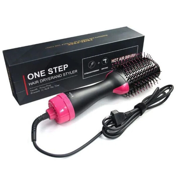 Фен Щетка расчёска 3в1 One step Hair Dryer 1000 Вт 3 режима выпрямитель для укладки волос стайлер с функцией ионизации -