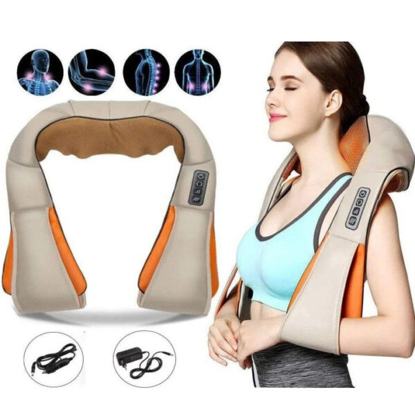 Електричний масажер роликовий з інфрачервоним випромінюванням Massager of Neck Kneading -