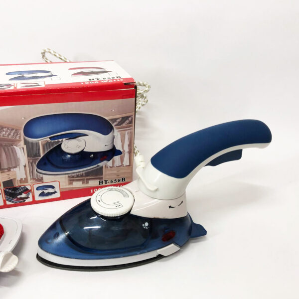 Відпарювач Mini Steam Iron HT-558B Парова праска для одягу. Колір: синій -