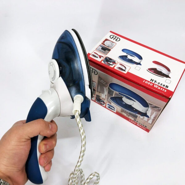 Відпарювач Mini Steam Iron HT-558B Парова праска для одягу. Колір: синій -