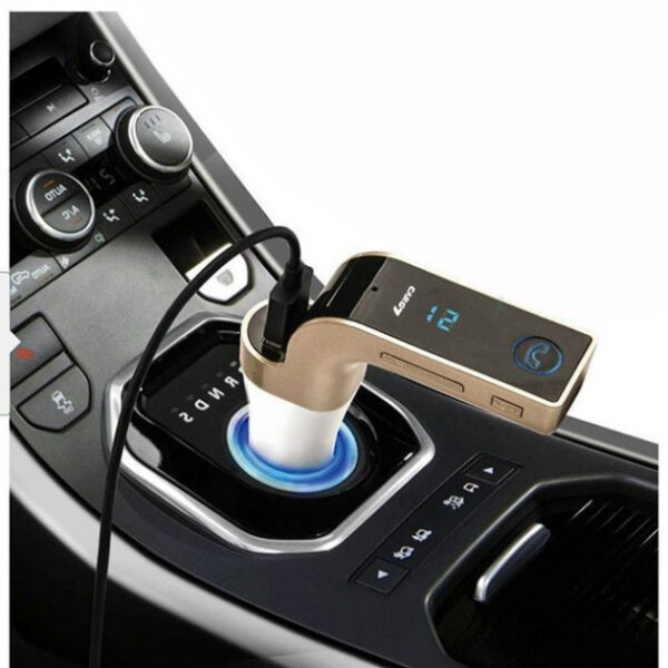 Автомобільний FM модулятор Car G7 FM Modulator Bluetooth Fm модулятор usb Usb трансмітер. Колір: золотий -