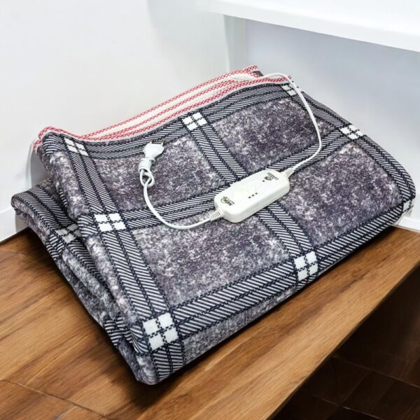 Електричне простирадло з підігрівом Electric Blanket 150x170 см – електропростирадло зігріваюче, сірий з фіолетовим відтінком - простирадло