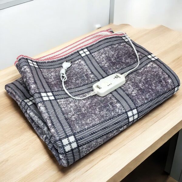 Електричне простирадло з підігрівом Electric Blanket 150x170 см – електропростирадло зігріваюче, сірий з фіолетовим відтінком - простирадло