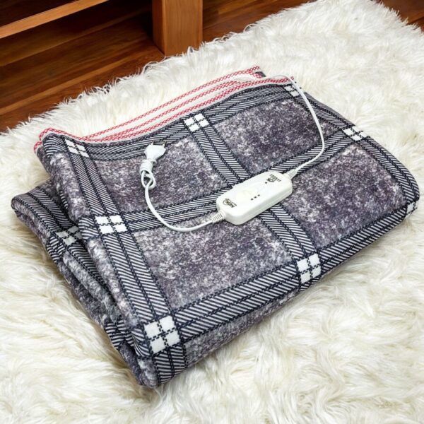 Електричне простирадло з підігрівом Electric Blanket 150x170 см – електропростирадло зігріваюче, сірий з фіолетовим відтінком - простирадло