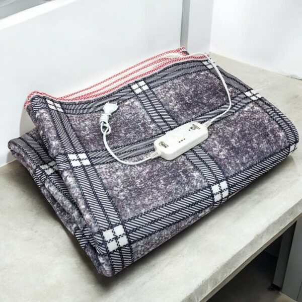 Електричне простирадло з підігрівом Electric Blanket 150x170 см – електропростирадло зігріваюче, сірий з фіолетовим відтінком - простирадло